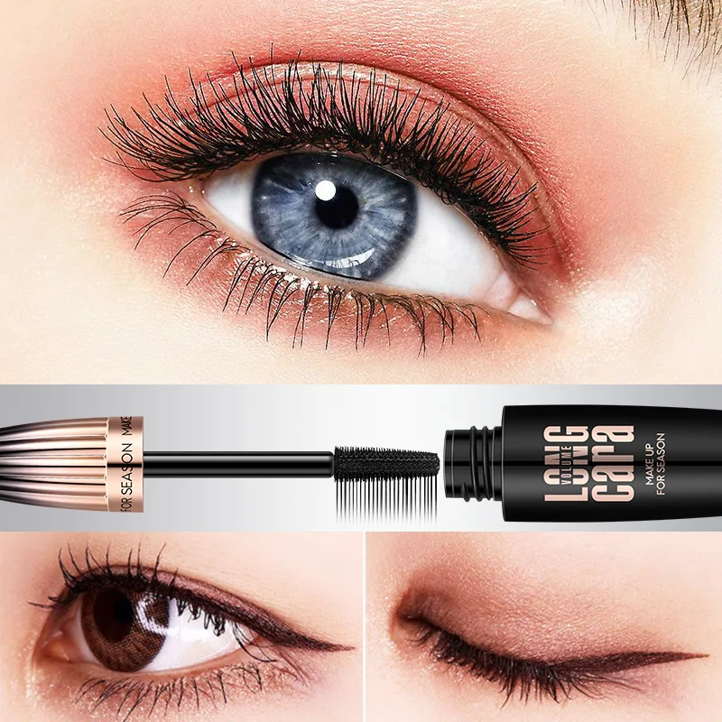 

Silk Fibre Eyelash Extension Mascara Thick Curl Waterproof Sweat-proof Slender Not Easy To Dye Color Makeup Mascara Beauty