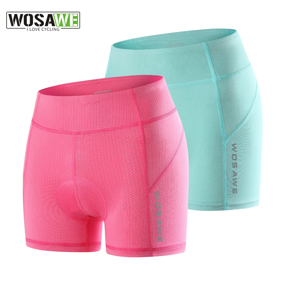 

WOSAWE Women's Cycling Shorts 3D Padded Triangle Shorts Mountain Bike Underwear Ropa Ciclismo Tights MTB Bicycle Underpants