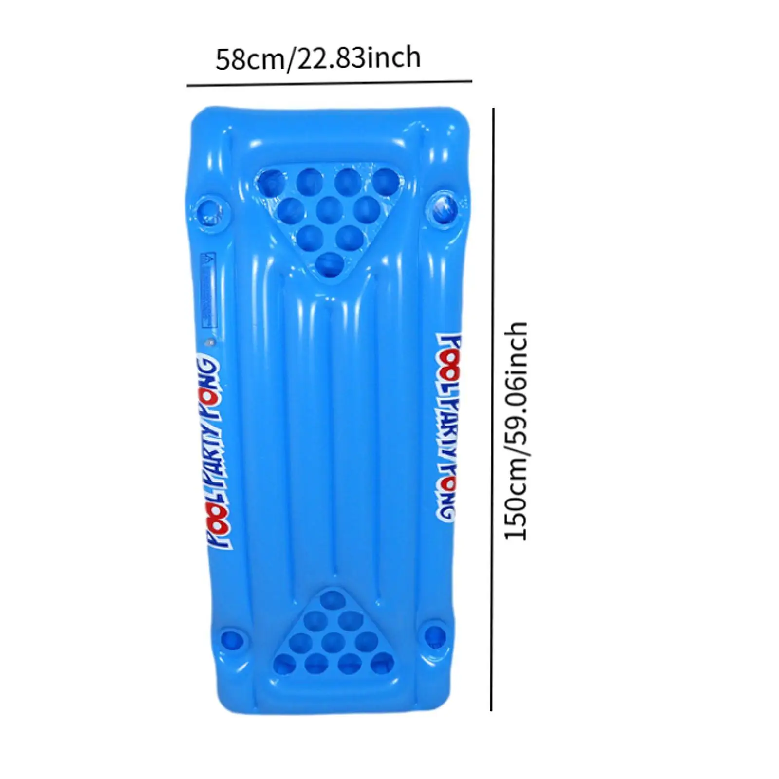Inflatable Beer Pong Pool Float Party Supplies Unique with Drink Holder Pool Bed for Water Park Summer Lake Holiday Beach Party