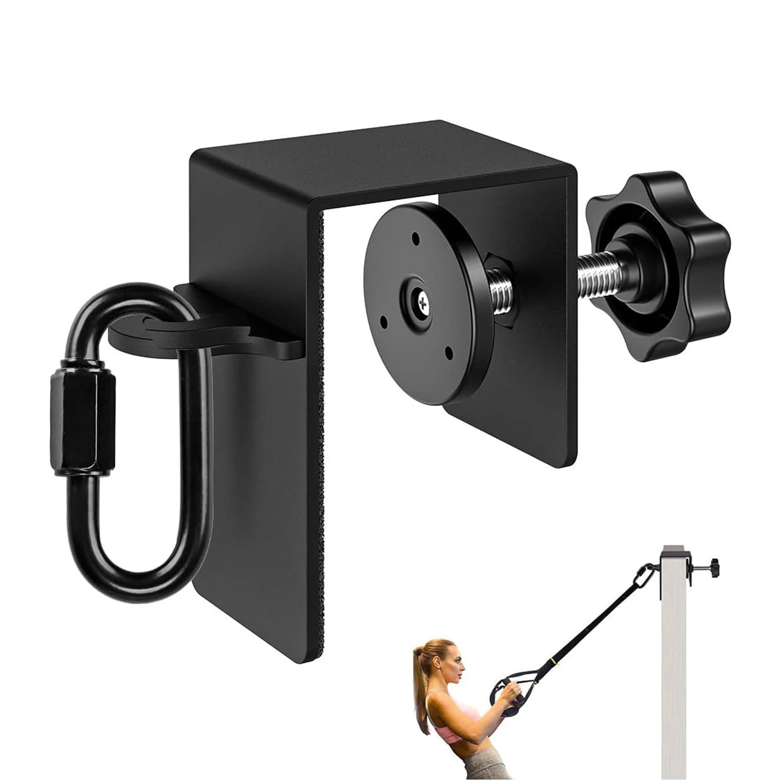 MetalResistanceBandDoorAnchorHeavyDutyWorkoutDoorMountAnchors