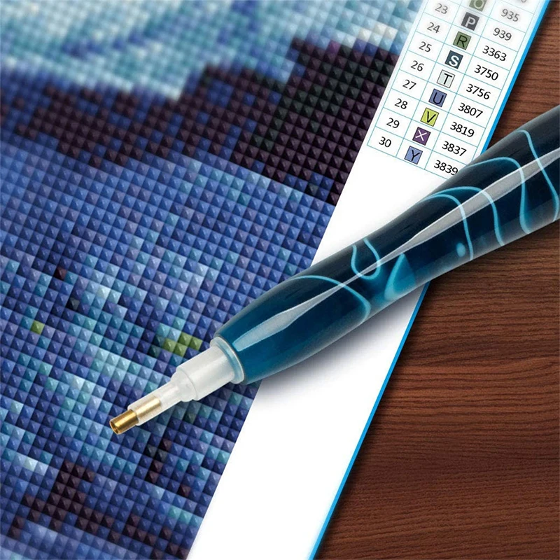 5D Diamond Painting Pens Anti-Slip Diamond Painting Mat Cross Stitch Embroidery DIY Craft Accessories Resin Point Drill Pen Tool