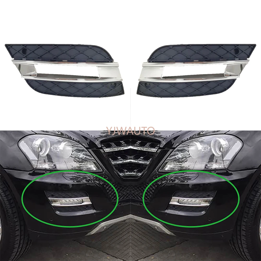 

Противотуманная светильник РА для Benz ML164 2009-2011, противотуманная фара, оболочка, вентиляционное отверстие, автомобильный передний бампер, решетка радиатора, крышка фары дальнего света