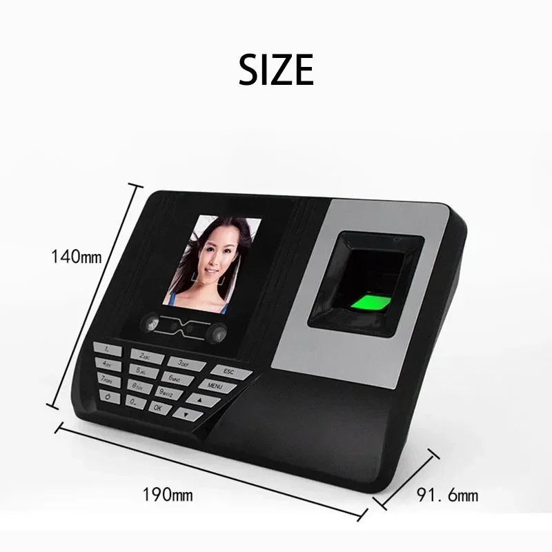 Hot Sale Biometric Face Fingerprint Time Attendance Time Clock Attendance Machine U Disc Recorder Employee Checking-in Recorder