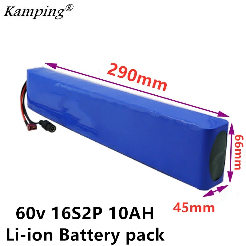 

60V 10AH 1000W Lithium ion Battery 67.2V 10000mAh electric bike and electric wheelchair battery e motorcycle battery