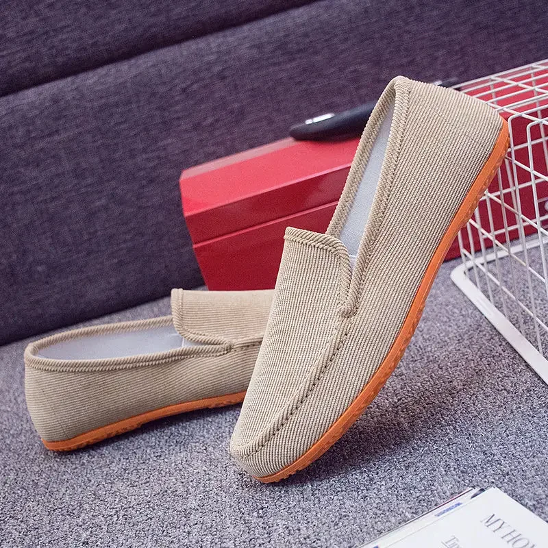 Man's Big Size Loafers Flats Slippers Driving Shoes