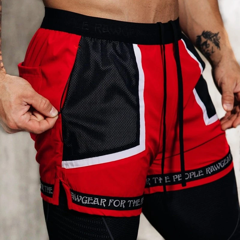 best casual shorts for men Men Gym Fitness Bodybuilding Sweatpants Fashion Print Black Patchwork Running Shorts Male Summer Workout Training Sport Shorts casual shorts for women