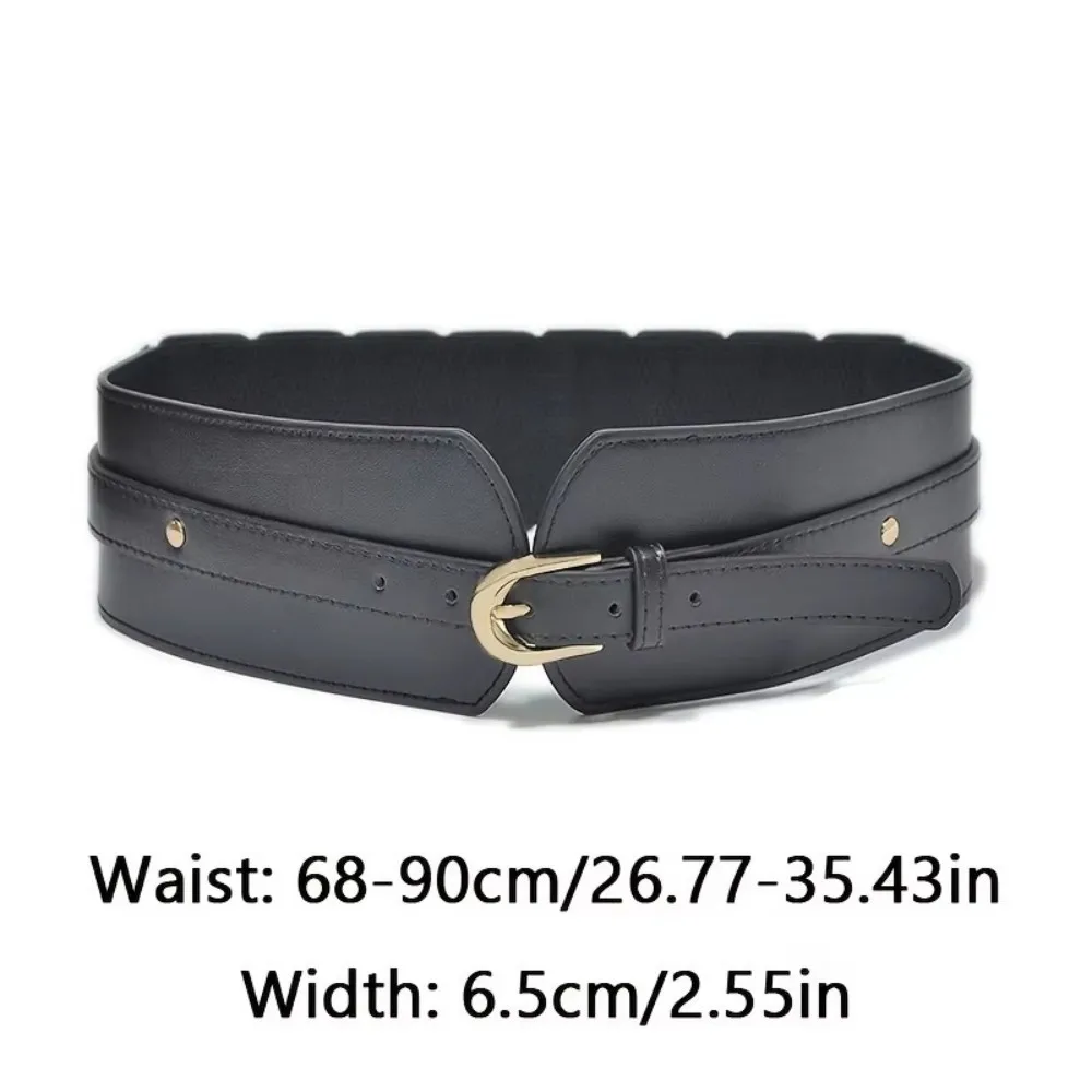 Leather Belts For Women High Quality Adjustable Pu Leather Long Waistband Female Vintage Waist Wide Coat Corset Belt Cummerbunds - 3