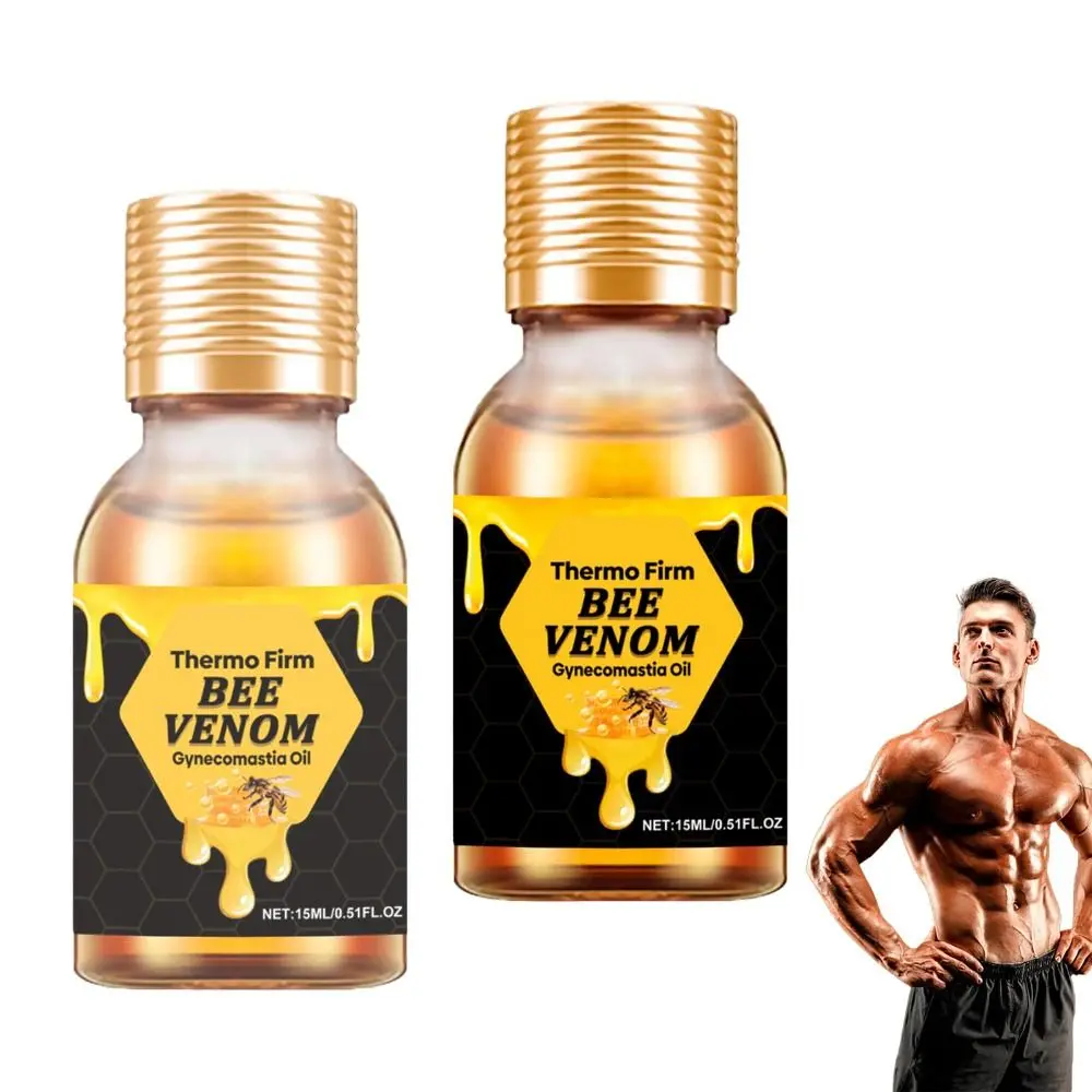 Gift Massage Bee Gynecomastia Heating Oil Tighten Serum Breast Enlargement Oil Breast Shaping 15ml Men Bee Men