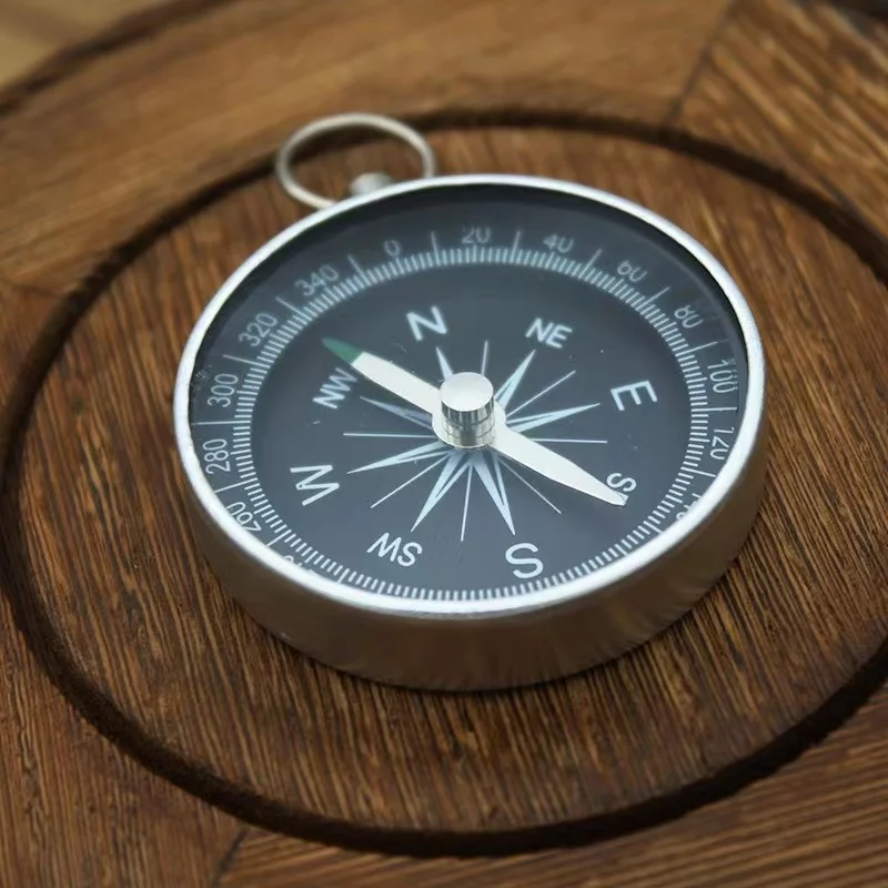 Mini Compass G44 Keychain Pendant Aluminum Alloy Metal Portable Gift Outdoor Adventure Travel