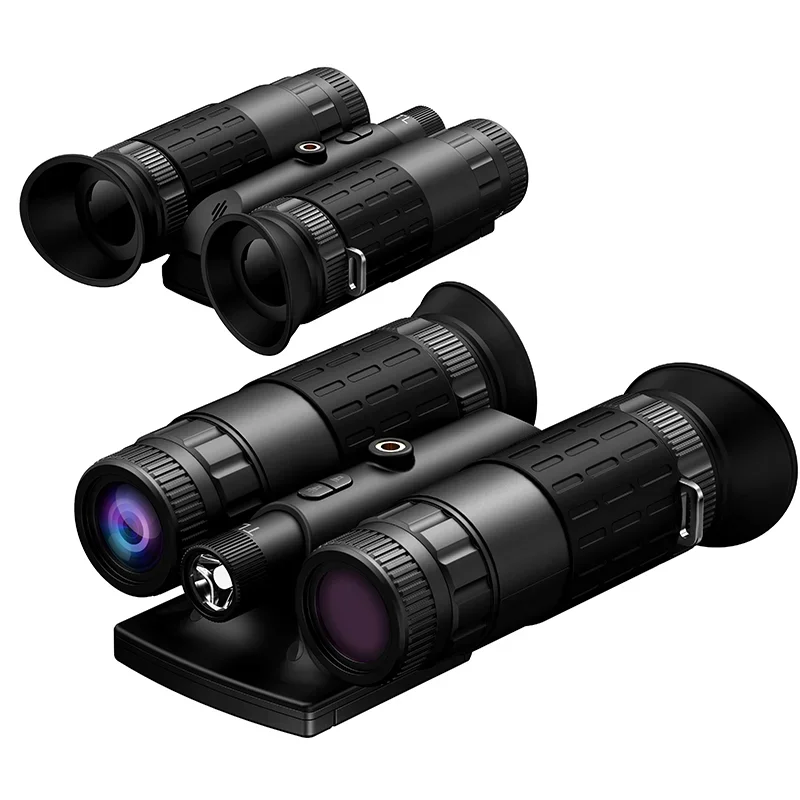 4K HD Z9155 듀얼 아이 쌍안경 64GB 적외선 야간 투시 장치 녹화 디지털 사진 캠핑 및 하이킹 망원경 포함