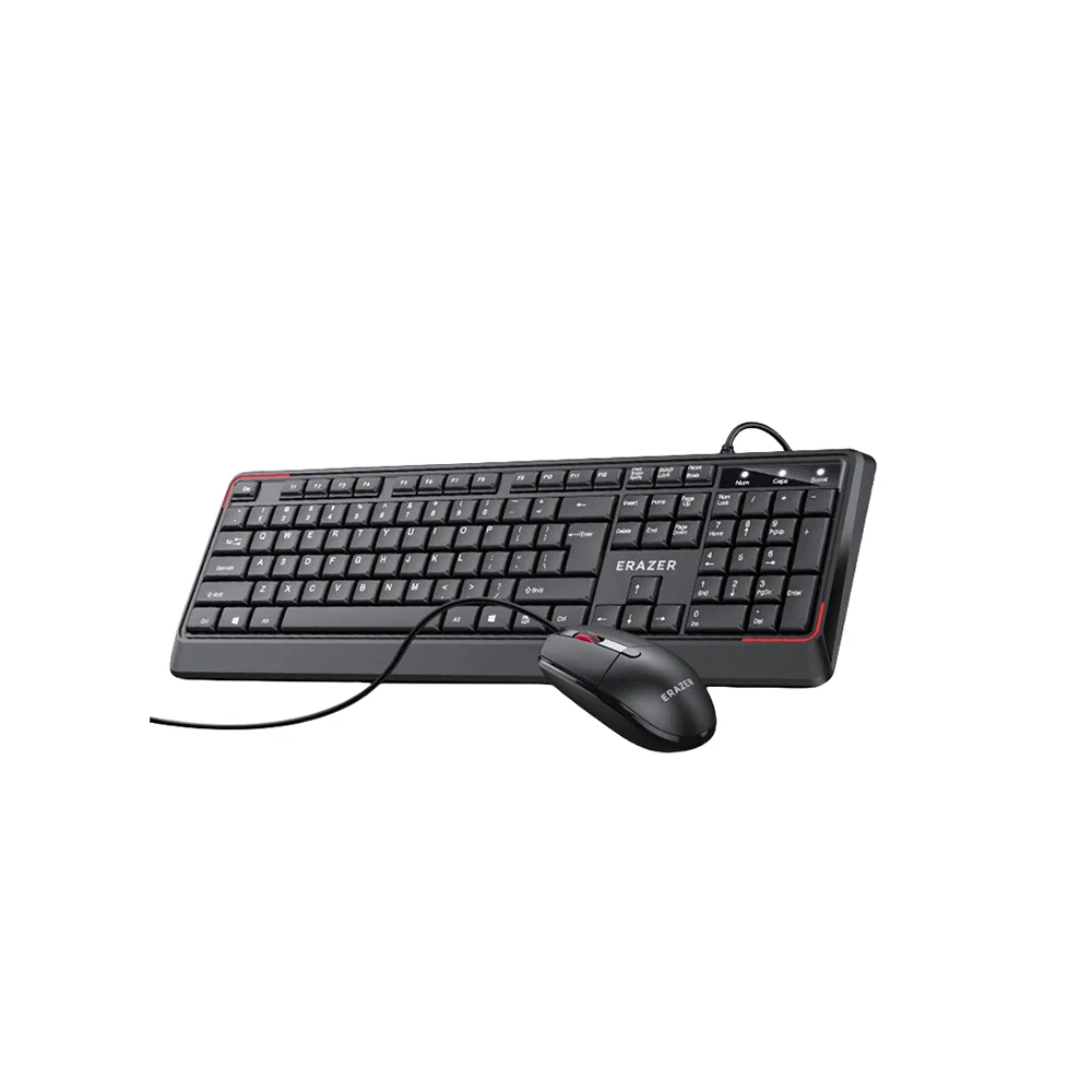 Erazer KM201 Wired And Mouse Set, Ergonomic Design, Full-size Keyboard_voghion.com