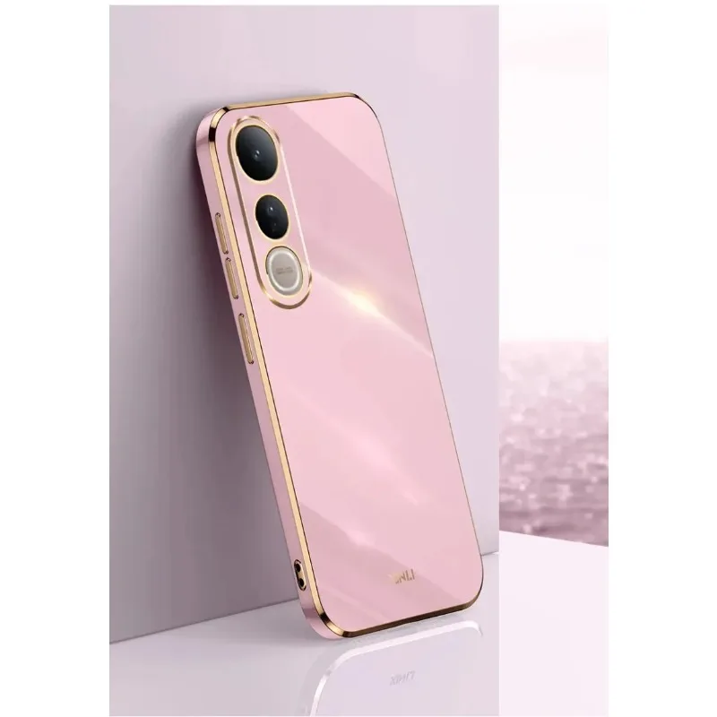 Luxurious 6D Plaiting Soft TPU Shockproof Phone Case - Elegant Plating Silicone Back Cover