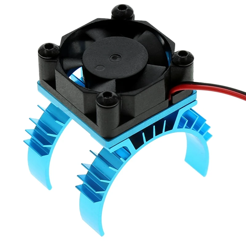 RC Parts Electric Car Motor Heatsink Cover + Cooling Fan For 1/10