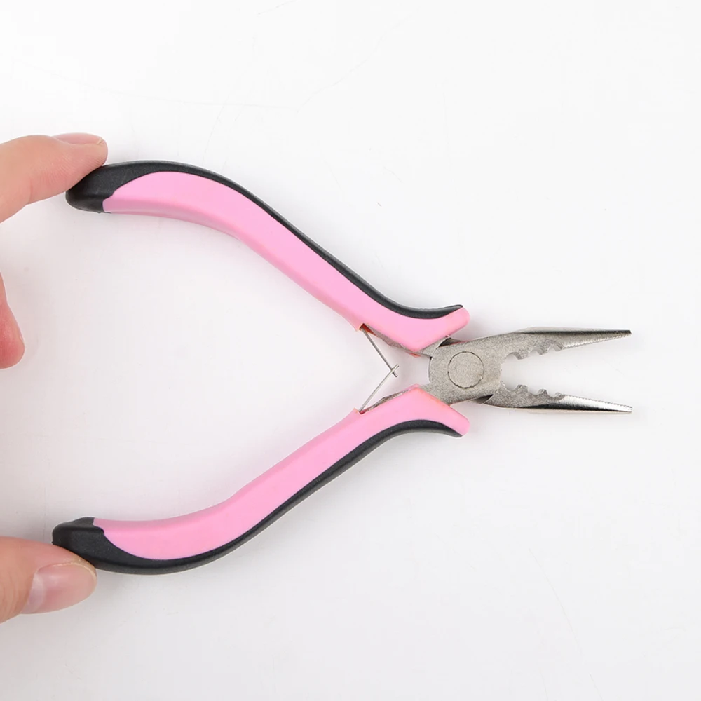 Hair Pliers Extension Tongs Tools 3 Holes Mini Plier For Micro Nano Ring/Links Feather Hair Extensions opener and Removal Tool