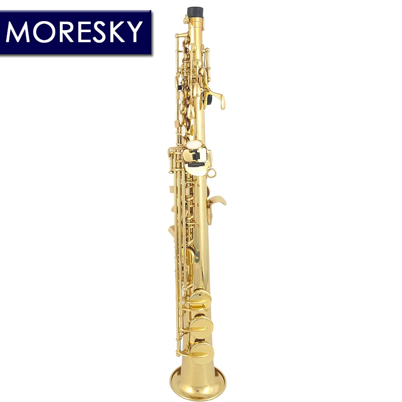 Soprano Saxophone Bb Sax With Hard boxs MORESKY SS-101