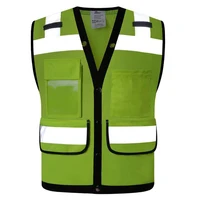 Hi Vis Mesh Reflective Work Vest with Multiple Pockets