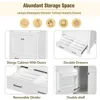 30 in Bathroom Vanity with Sink,1 Large Drawers and 2 Storage Doors,Wood Single Sink Bathroom Vanity,Modern White Bathroom 5