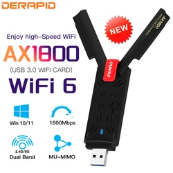 Fenvi USB WiFi 6 AX1800 Dual Band Wireless Network Adapter (FV-AX1801D)