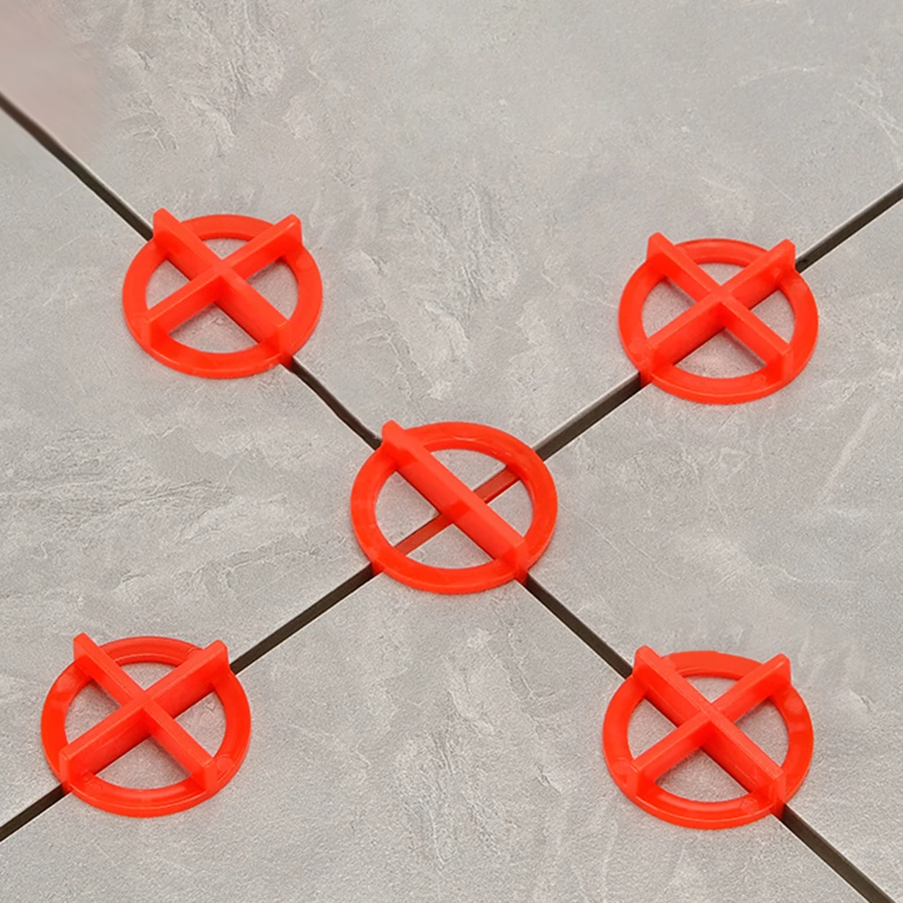 100 Stück Fliesen-Nivelliersystem-Clips, Abstandshalter, Keil für die Installation von Boden-, Wandfliesen mit Kunststoffgrößen von 1 bis 3 mm – Detail 4