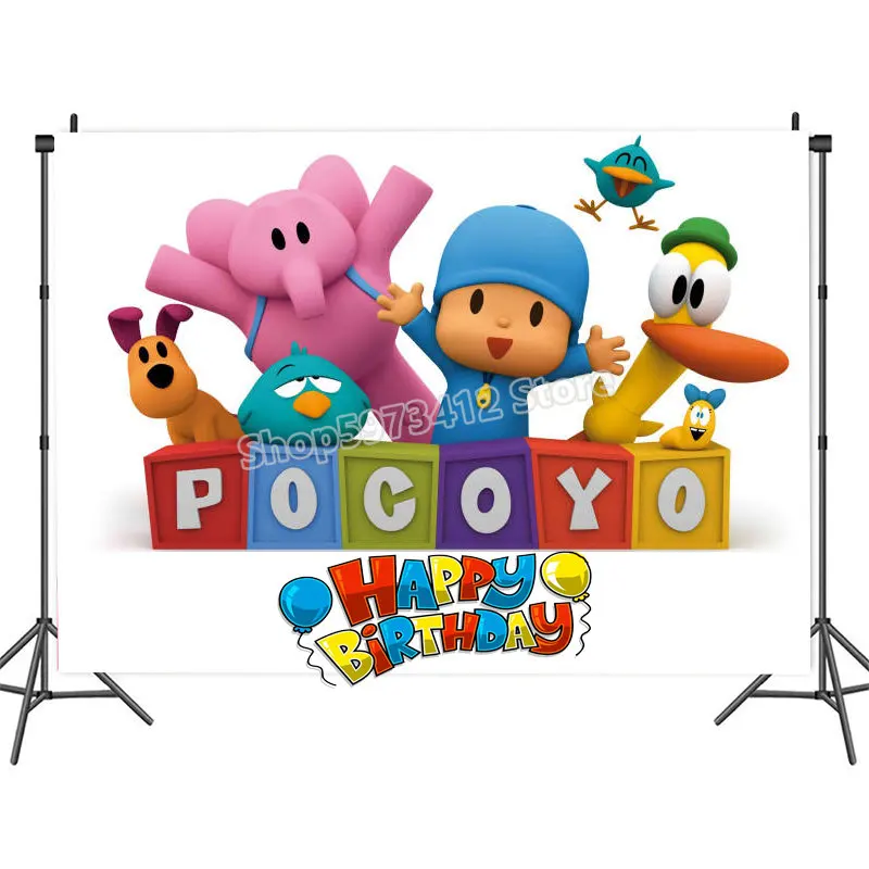 Children Cartoon DIY Photo Booth Backdrop Cartoon Pocoyo Theme Photographic  Backdrops Baby Shower Backdrop Curtains Cartoon Little Superman Video  Shooting Background Photo Booth Studio Props Leisure Shopping Visit our  online shop Here