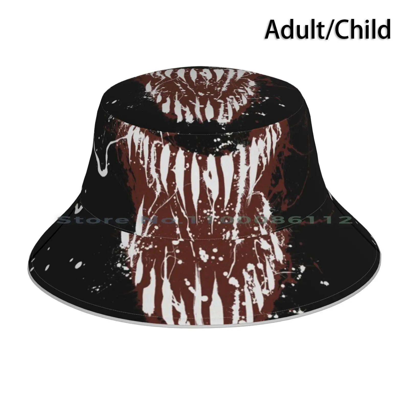 Venom Bucket Hat Cappello Da Sole Venom Carnage Black Metal Halloween Scary Spidey Band Dark Horror Movie Symbiote Villain Comic Death