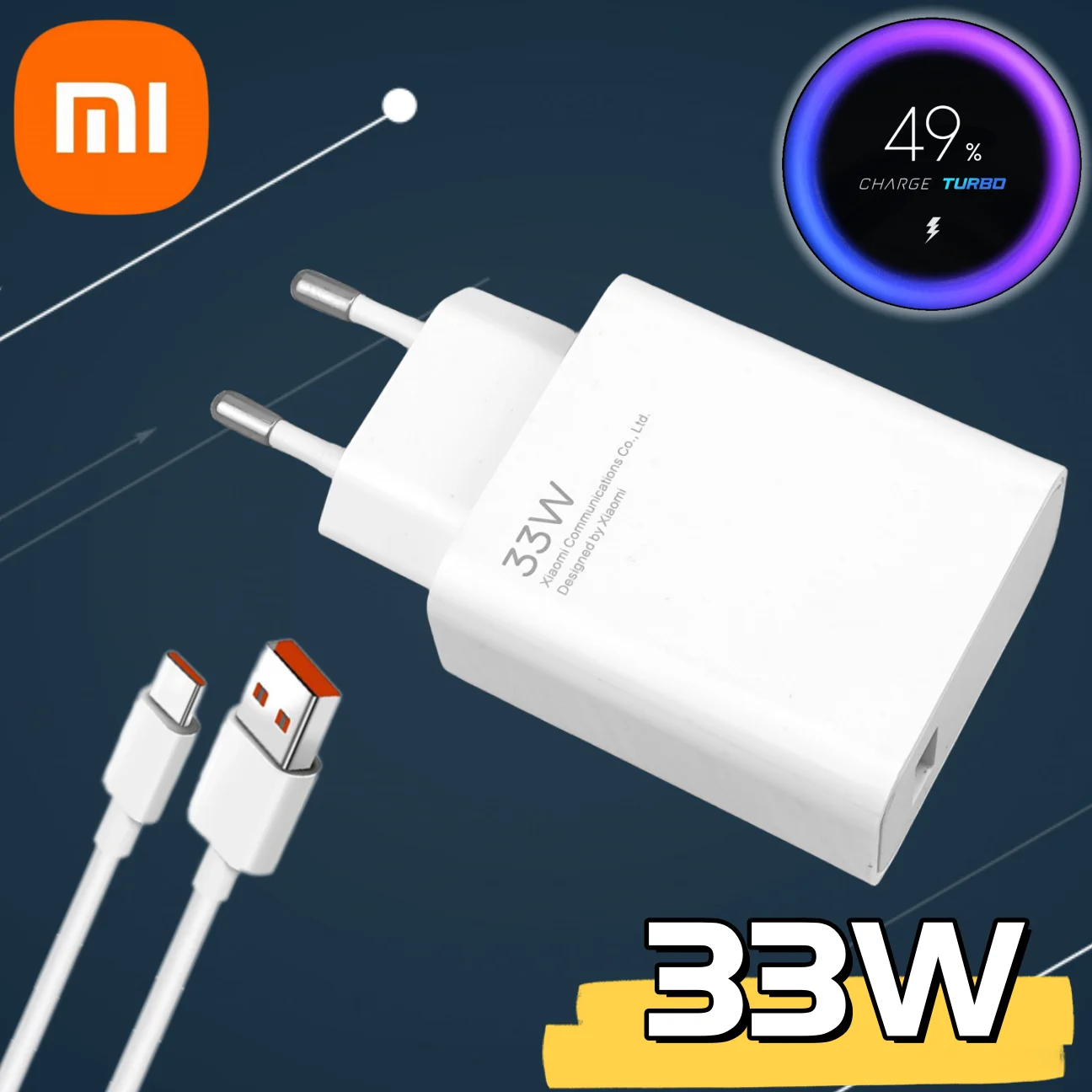 Xiaomi Fast Charger 33w Turbo Charge  Original Xiaomi 33w Turbo Charger - 33w  Xiaomi - Aliexpress