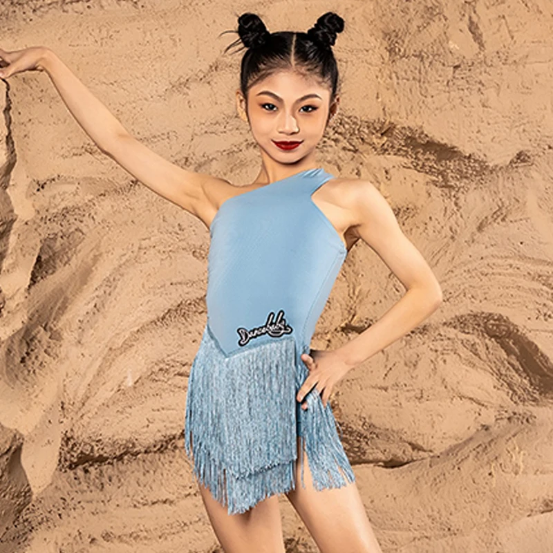 Justaucorps De Danse à Franges Pour Fille - Pour Ballet, Latino, Patinage, âge 6-16 Ans, Strass Et Dos Ouvert
