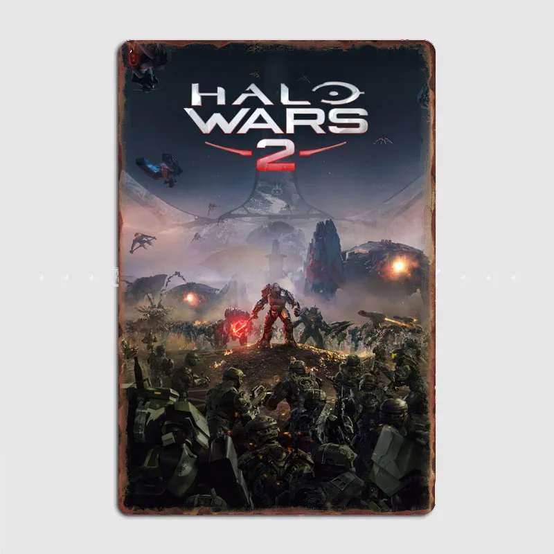 Halo Wars Reach Vertical Combat Evolved Metal Platform Poster Club Cave Targhe Classiche Room Decor Wall Vintage Home Decoration