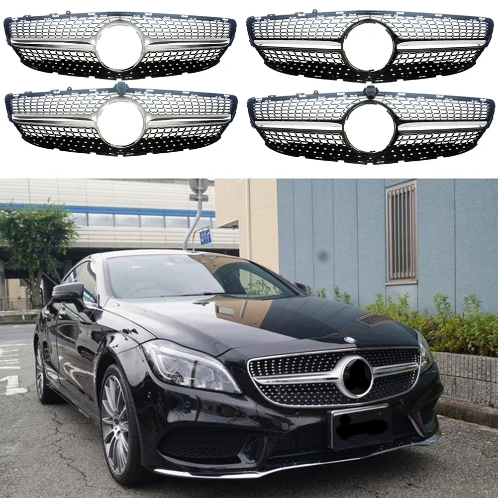 

Car Front Racing Billet Bumper Grille Upper Grill Cover For Mercedes-Benz W218 CLS350 Cls330 2015 2016 2017 2018