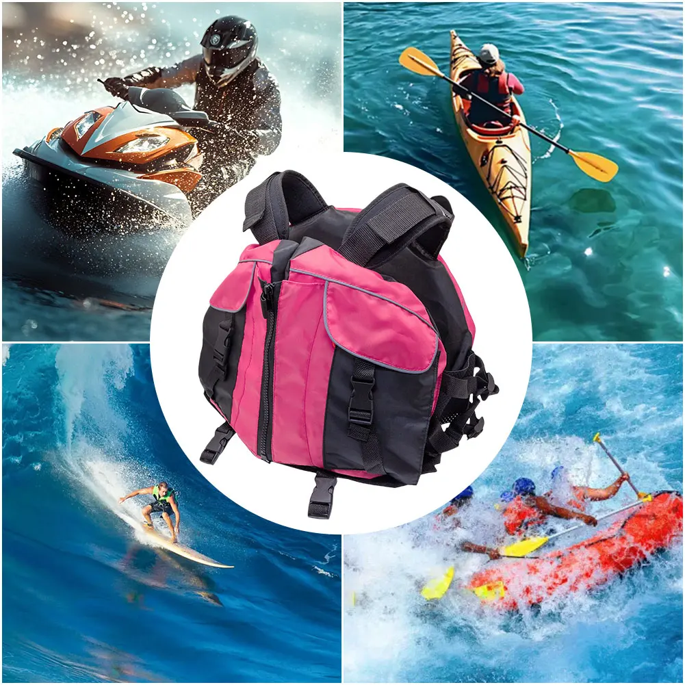 Swimming Life Vest Reflective Water Sports Safety Vest Buoyancy Life for Snorkeling Swimming Kayaking Boating