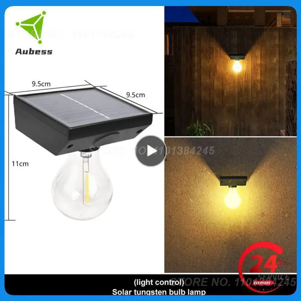 

Вольфрамовая ретро-лампа с солнечным датчиком, настенный светильник, наружная Водонепроницаемая Ландшафтная лампа для сада, двора, лампа с пассивным ИК датчиком для лестницы, IP65