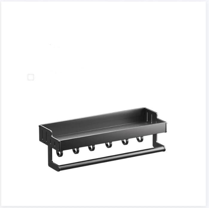 Non perforated storage rack, bathroom storage rack, single and double-layer wall mounted toilet, shower room, washbasin, bathroo
