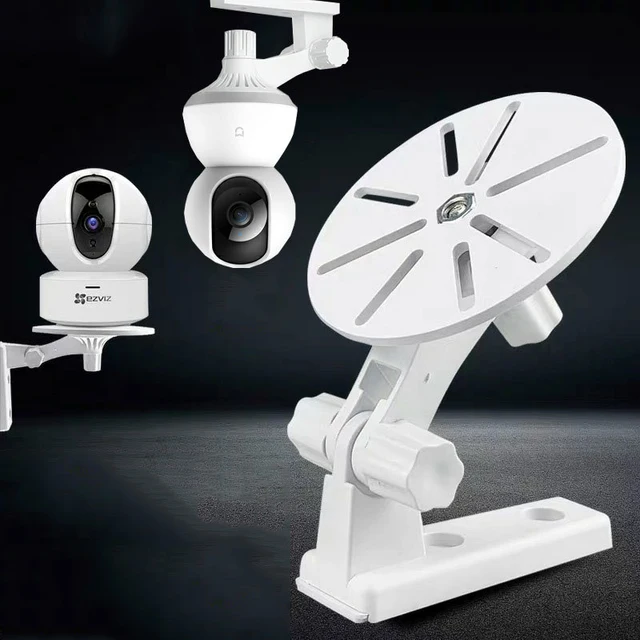 Support de caméra et Base, Support de surveillance Compatible, Support de caméra intérieure mural pour la plupart des caméras de Surveillance 1