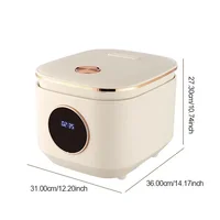 Mini cuiseur à riz multifonction intelligent, cuiseur électrique portable, marmite antiarina, machine de cuisine domestique, 2 à 3 personnes, 5L 6
