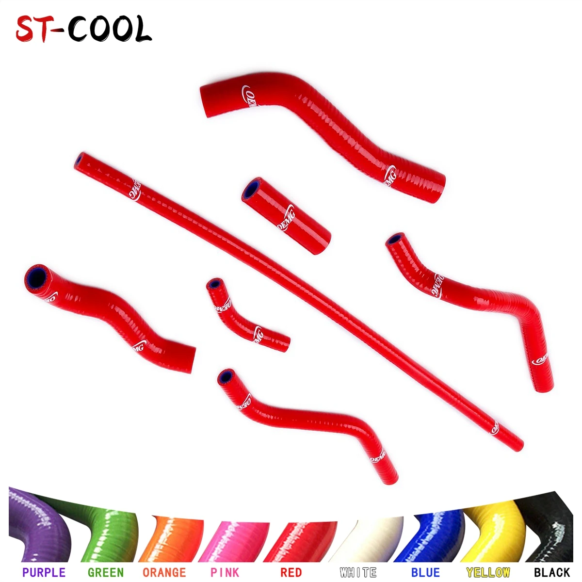 

For Honda CR125R 1990-1997 (LOT A) CR 125 1991 1992 1993 1994 1995 1996 Silicone Coolant Radiator Tube Hoses Pipe Kit 10 Colors