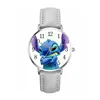 Disney Stitch Cartoon Children's Watch Movie Anime action figure PU Belt Pointer Digital Quartz watches for kids Birthday Gifts 5