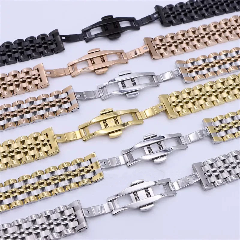 Premium Solid Stainless Steel Watch Strap Replacement Bracelet