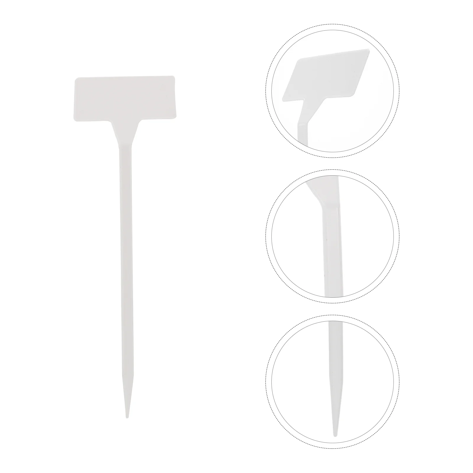 

20Pcs Plastic Plant HouseFlower Pots Garden Marker Nursery Tags T-Type Stake Notes Strip