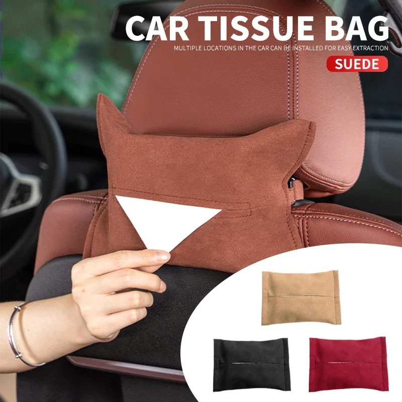 Hang Type Car Tissue Box Paper Towel Bag Accessori Decorativi Per Dacia Duster Spring Logan Sandero Jogger Lodgy Bigster Dokker