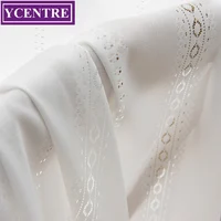 YCENTRE White Hollow Out Sheer Curtain For Living Room Bedroom Voile Tulle Window Blinds Drape Rideaux Chambre Custom Made 1