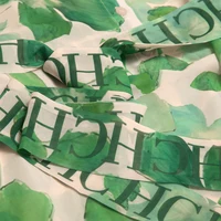 CHCH Women's Dress 2025 Spring New Long Sleeve Collar Green Flower Vacation - Image 5