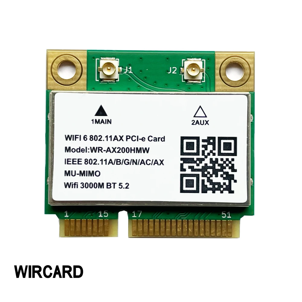 Wircard Ax200hmw Ax200 Wifi6 Módulo Mini Pcie 802.11ax 160mhz Placa de Rede Wi-fi para o Portátil Win10 - Imagem 3