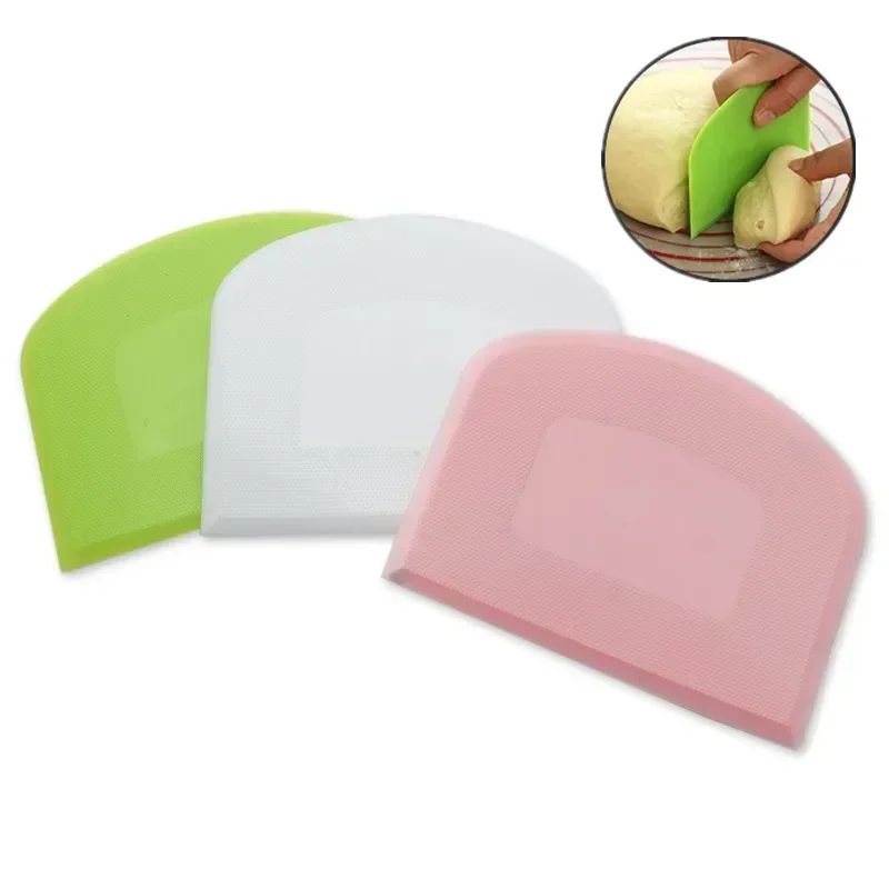 Silicone Pastry Cutters Dough Knife Soft Cake Scraper Spatula Baking Tool Kitchen Accessories Double-sided Cutting Knife baking tool baking spatula dough scraper dough cutter cake scraper baking accessories cookie cutters