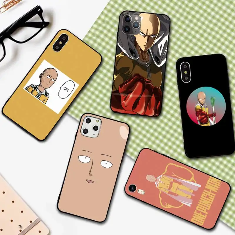 Чехол для телефона One Punch Man IPhone 12 Pro X XS Max XR 7 8 Plus Mini 11 SE 2020 | Мобильные телефоны и