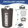 Extra-Large Waterproof Laundry Basket with Padded Handle - Foldable, Multi-Purpose Storage for Bathroom, Laundry Room, Balcony 3