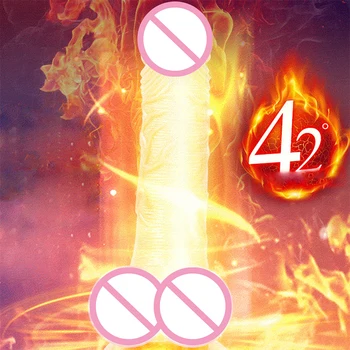 Telescopic Vibrating Soft Realistic Dildo Female Masturbation With Suction Cup Heating Penis Remote Control Dick For Women 3