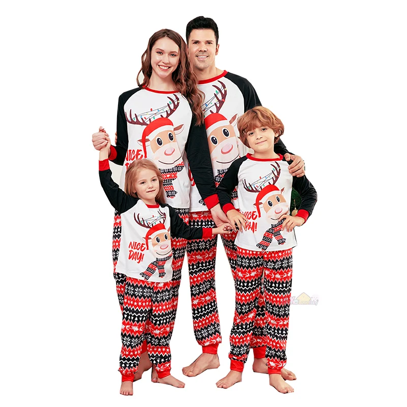 thumbnail image 1 of Conjuntos familiares navideños a juego Pijamas Novedades 2025 Conjunto de ropa de pijama para adultos y niños Peleles de bebé Ropa de dormir informal Look familiar navideño, 1 of 5