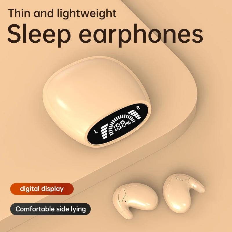 Bluetooth Headphones Wireless Earbuds 48hrs Talktime Digital Display Sports Ear Buds IPX5 Waterproof Earphones for Phone Laptop