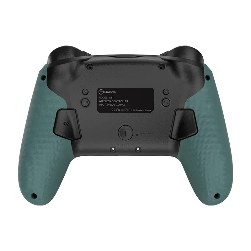 LinYuvo KS11 Translucent Black Joypad Wireless With Wake up 6axis Dual motor Turbo for Nintendo Switch/ Oled Gaming Controller