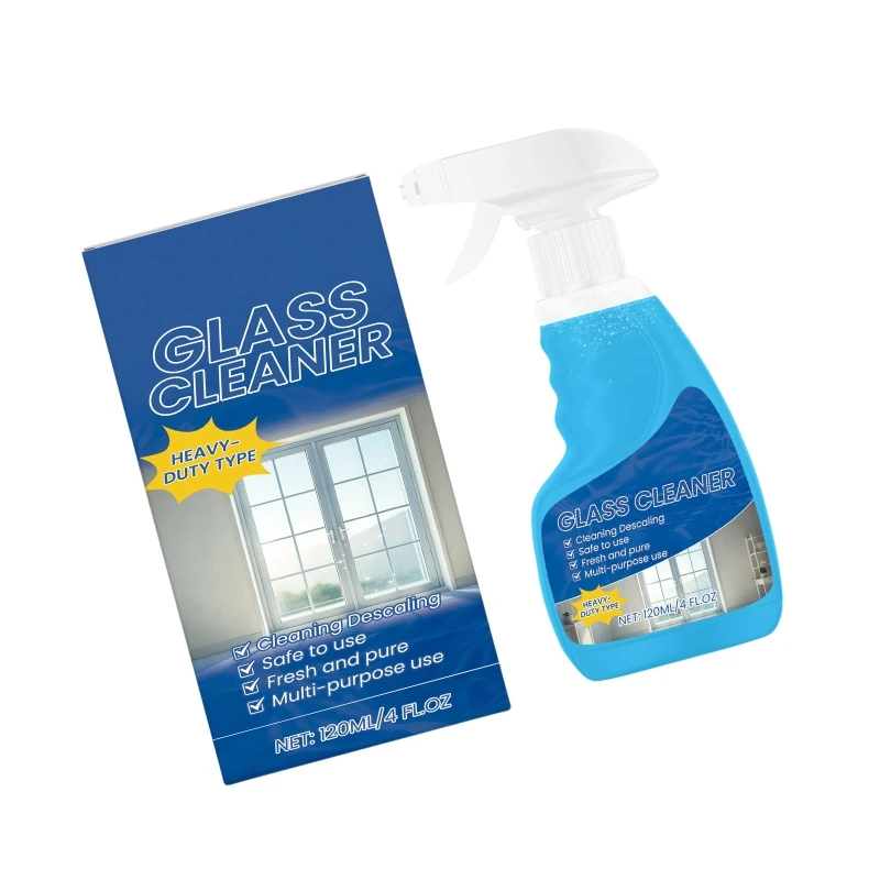 Stain Removing Glass Cleaner 120ml Glass Cleaning Sprayer Perfectly for Domestic Worker and Hotel Staff Professionals
